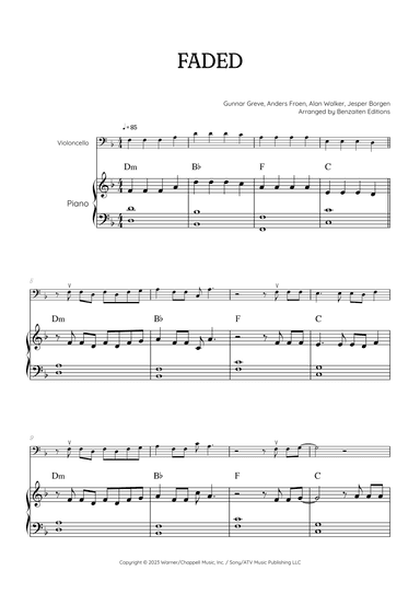 Faded (arr. Benzaiten Editions)
