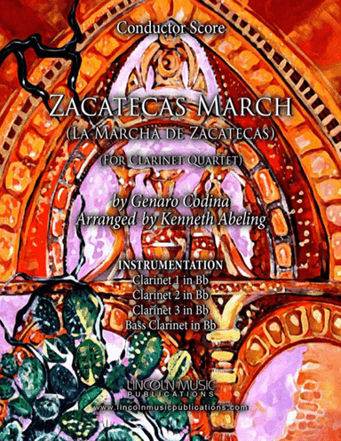 Zacatecas March (for Clarinet Quartet) (arr. Kenneth Abeling)