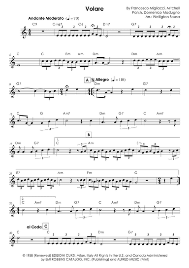Volare (arr. Jose Welligton Sousa de Castro)