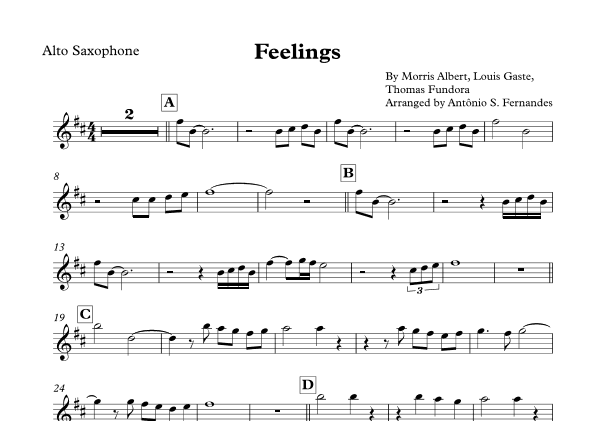 Feelings (?dime?) (arr. Antônio S. Fernandes)