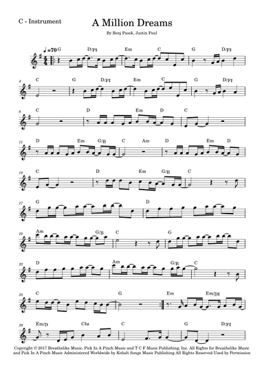 A Million Dreams (arr. Fabio Eduardo de Oliveira)