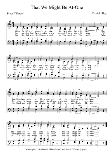 That We Might Be At-One (SATB - Hymn)
