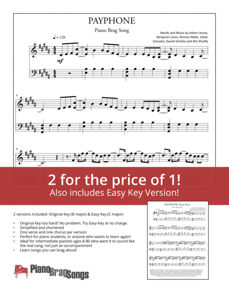 Payphone (arr. Jared Johnson)
