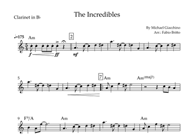 The Incredibles (main Theme) (arr. Fabio Britto)