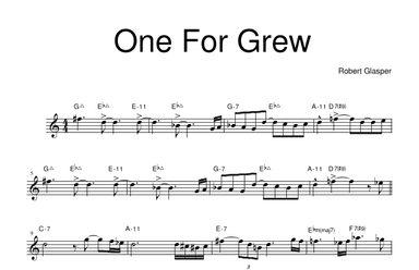 One For Grew (arr. Robert Glasper)