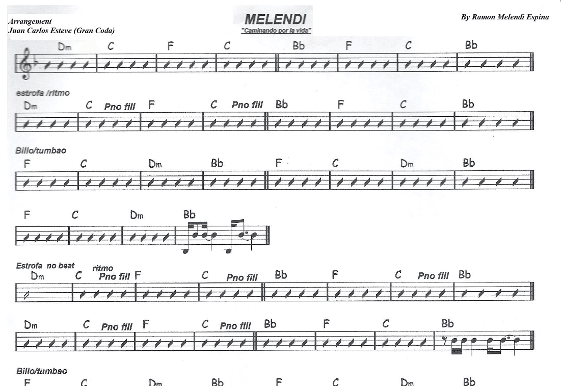 Caminando Por La Vida (arr. juan carlos esteve de la concepción)