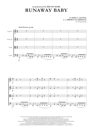 Runaway Baby (arr. Diego Marani)