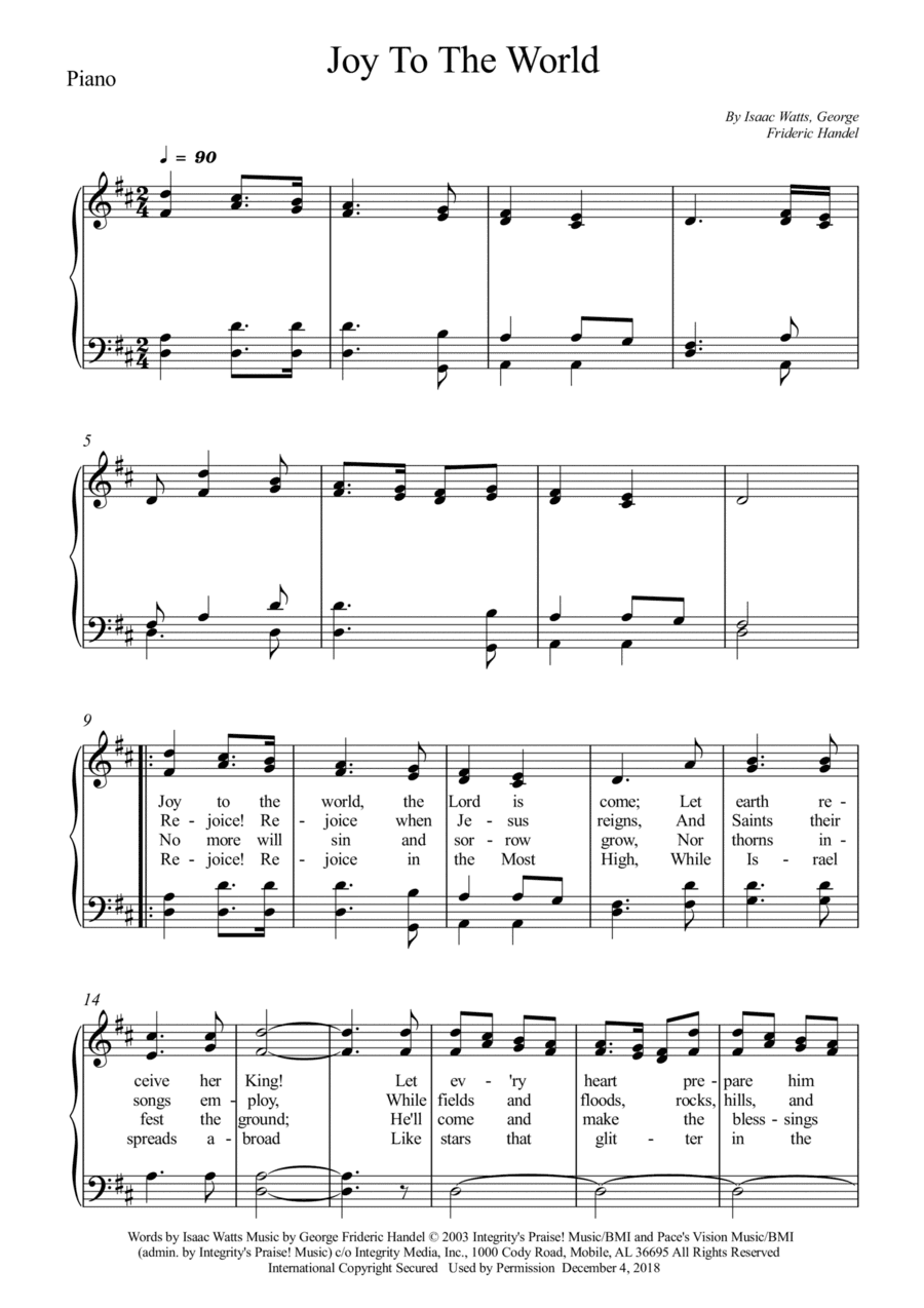 Joy To The World (arr. Wesley S. SIlva)