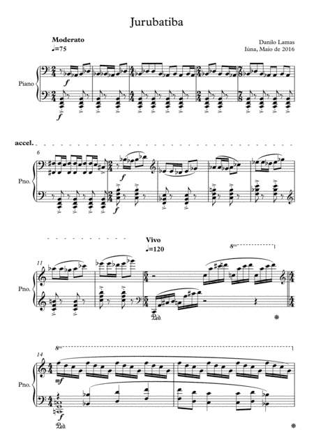 Jurubatiba (for Piano solo)