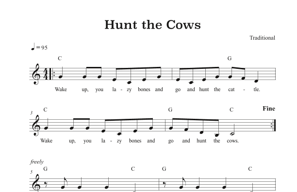 Hunt the Cows (arr. Riverside Guitar School)