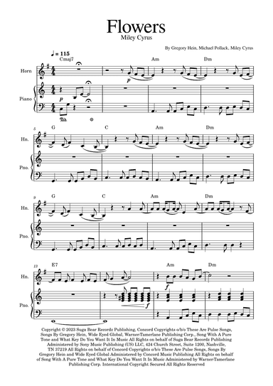 Flowers (arr. Golden Skull Editions)
