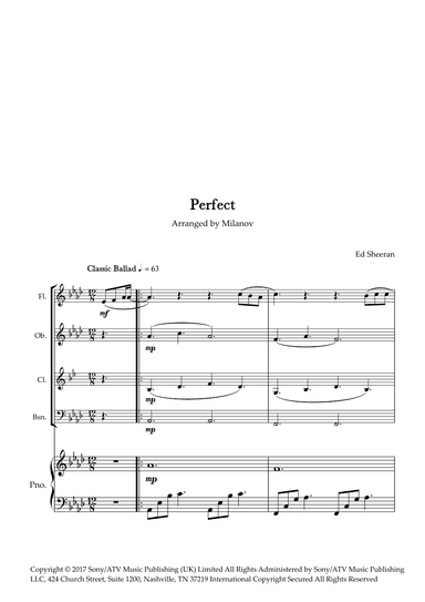 Perfect (arr. Milanov)