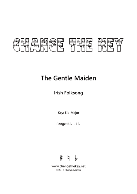 The gentle maiden - Eb Major (arr. Change the Key)