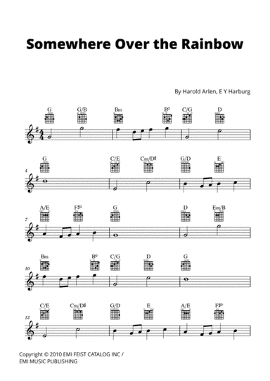 Over The Rainbow (arr. Cadenza Editions)