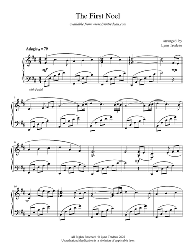 The First Noel (arr. Lynn Tredeau)