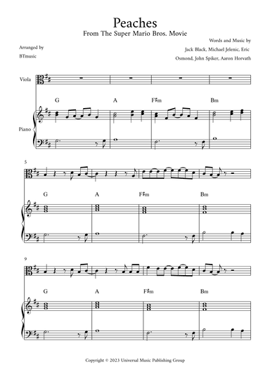 Peaches (arr. BTmusic)