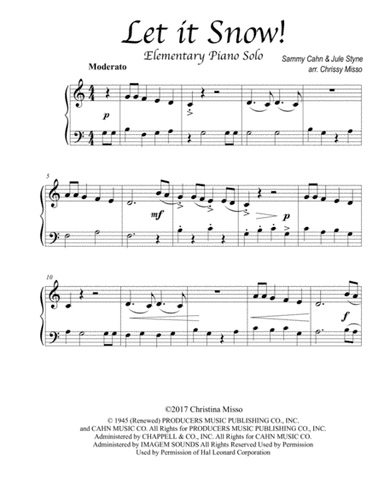 Let It Snow! Let It Snow! Let It Snow! (arr. Christina Misso)