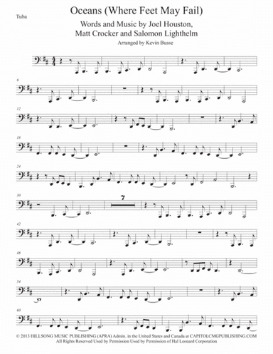Oceans (Where Feet May Fail) (arr. Kevin Busse)