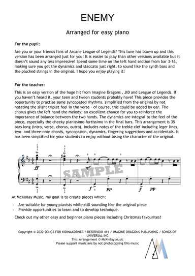 Enemy (arr. L. McKinlay)