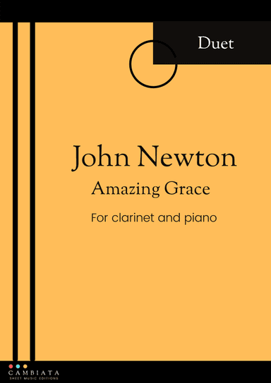 Amazing Grace - Solo clarinet and piano accompaniment (Easy) (arr. Levy Nunes)