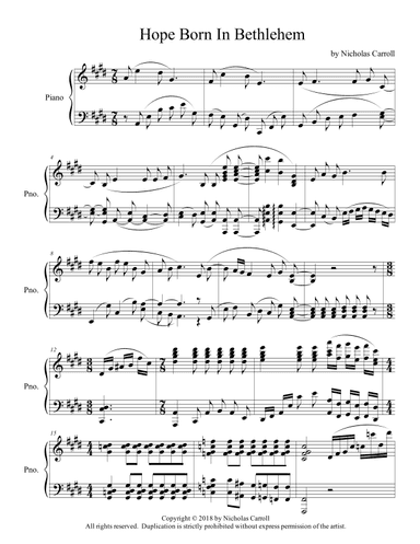 Hope Born in Bethlehem