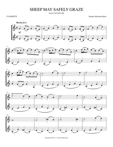 Sheep May Safely Graze (from Cantata 208) (arr. Mark Phillips)