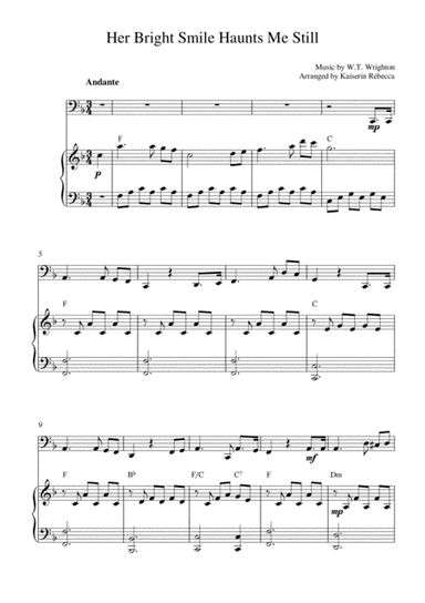 Her Bright Smile Haunts Me Still (arr. Kaiserin Rebecca)