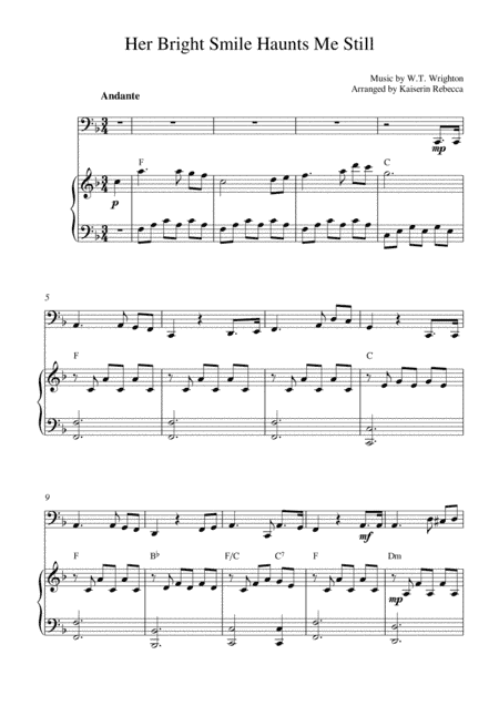Her Bright Smile Haunts Me Still (arr. Kaiserin Rebecca)
