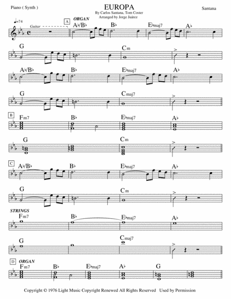Europa (arr. Jorge Juárez)
