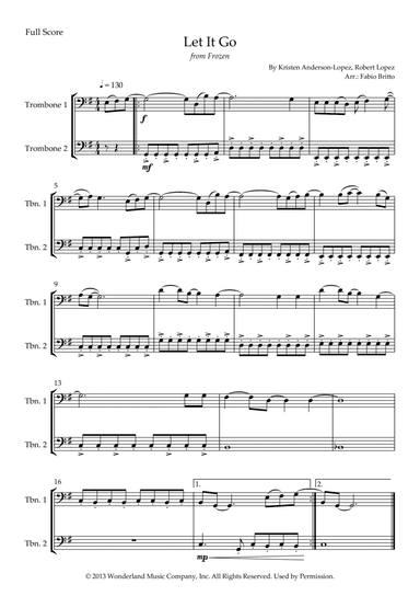 Let It Go (arr. Fabio Britto)