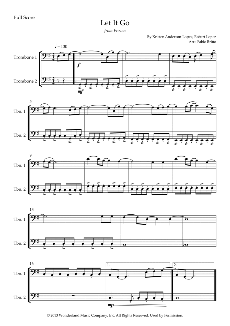 Let It Go (arr. Fabio Britto)
