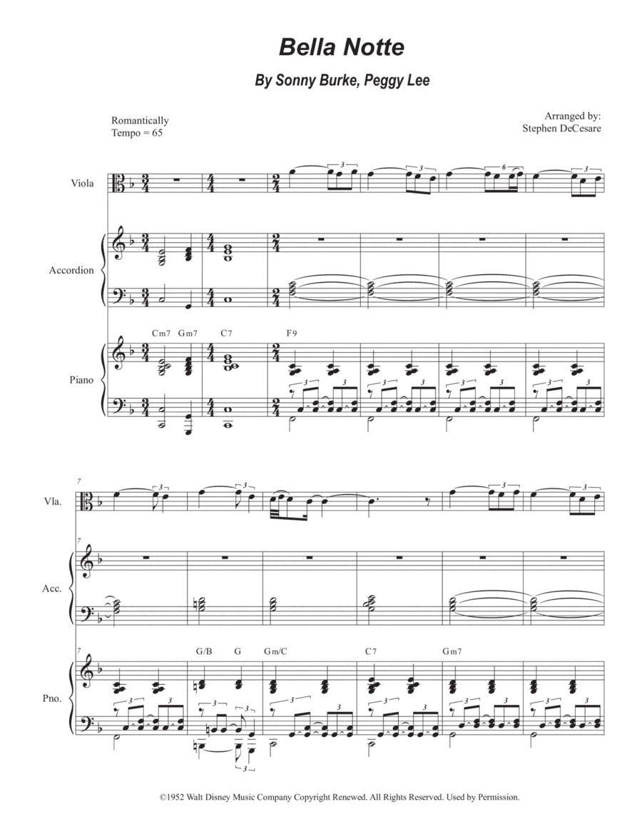 Bella Notte (arr. Stephen DeCesare)