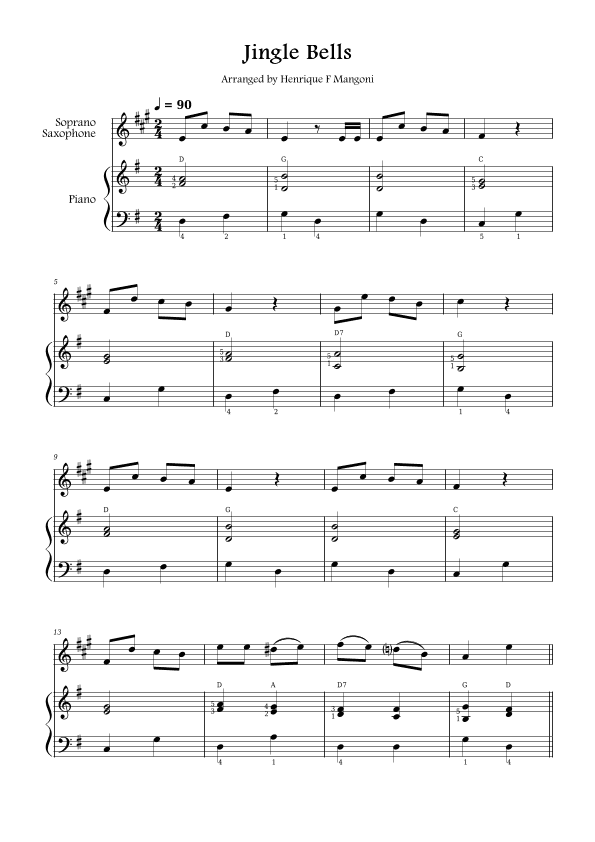 Jingle Bells (arr. Henrique F Mangoni)