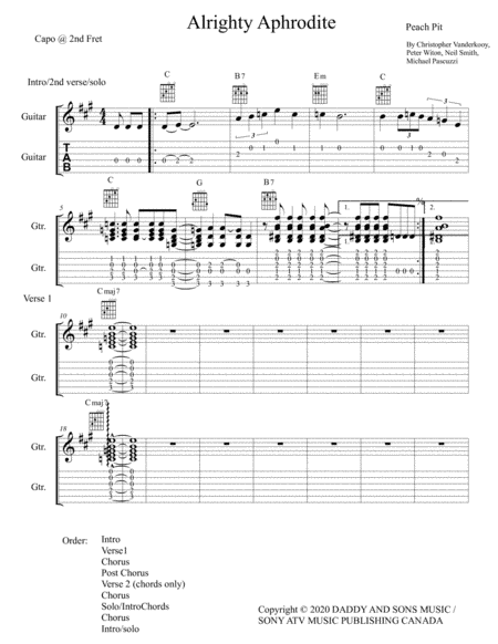 Alrighty Aphrodite (arr. The Real Boss Hos Publishing)