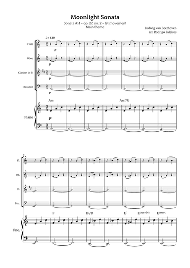 Moonlight Sonata (arr. Rodrigo Faleiros)