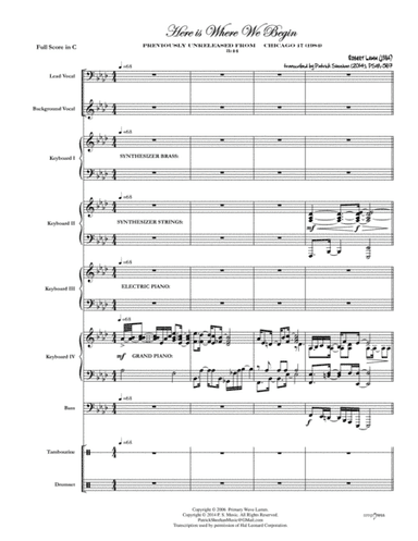 Here Is Where We Begin (arr. Patrick Sheehan)