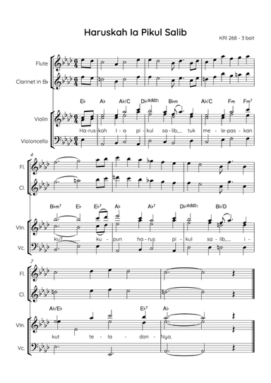 Must Jesus Bear the Cross Alone / Haruskah Ia Pikul Salib (arr. Angie Wiranata)
