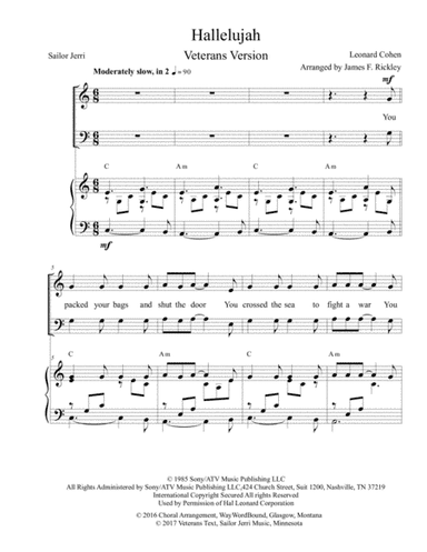 Hallelujah (arr. James F. Rickley)