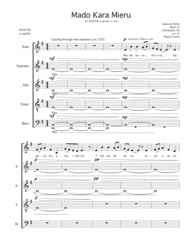 Mado Kara Mieru (arr. Miguel Carlos)