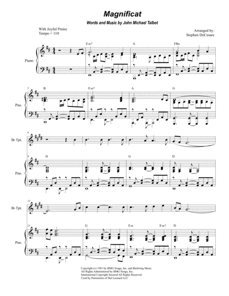 Magnificat (arr. Stephen DeCesare)