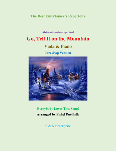 "Go, Tell It On the Mountain" for Viola and Piano (arr. Fishel Pustilnik)