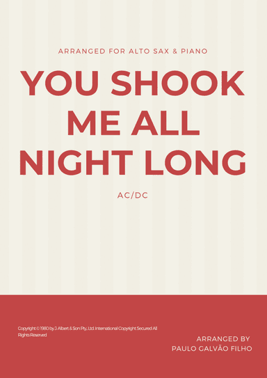You Shook Me All Night Long (arr. Paulo Galvão Filho)