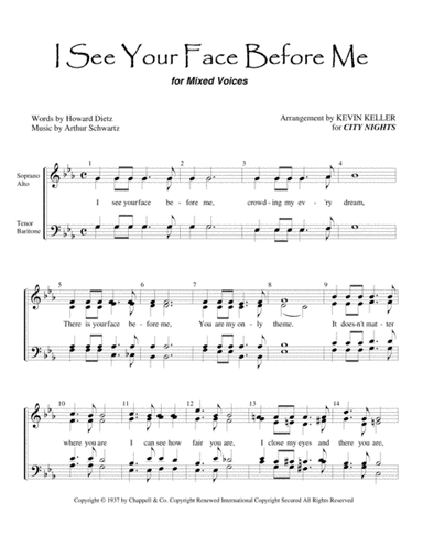 I See Your Face Before Me (arr. Kevin Keller)