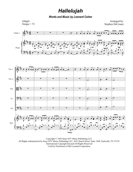 Hallelujah (arr. Stephen DeCesare)