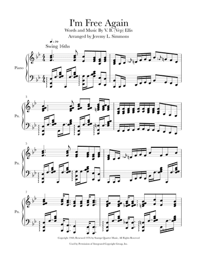 I'm Free Again (arr. Jeremy L. Simmons)