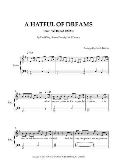 A Hatful Of Dreams (arr. Mark Waters)