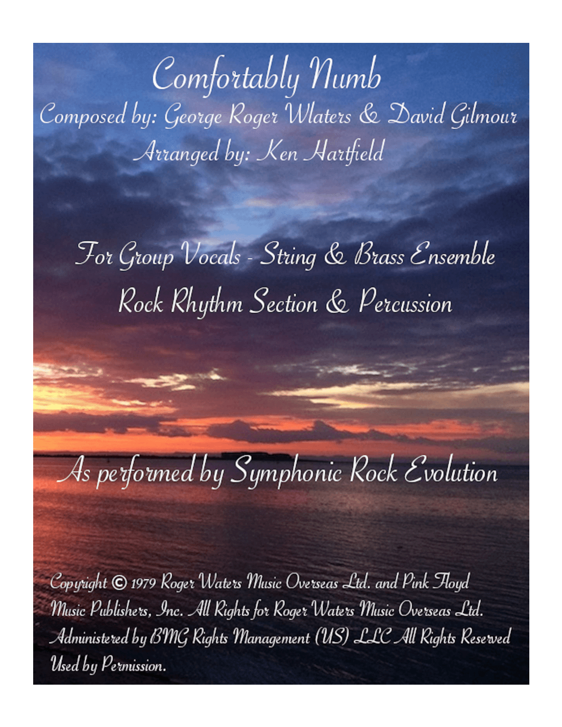 Comfortably Numb (arr. Ken Hartfield)