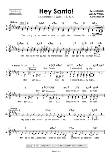 Hey Santa! (arr. Frieder Schmidt)