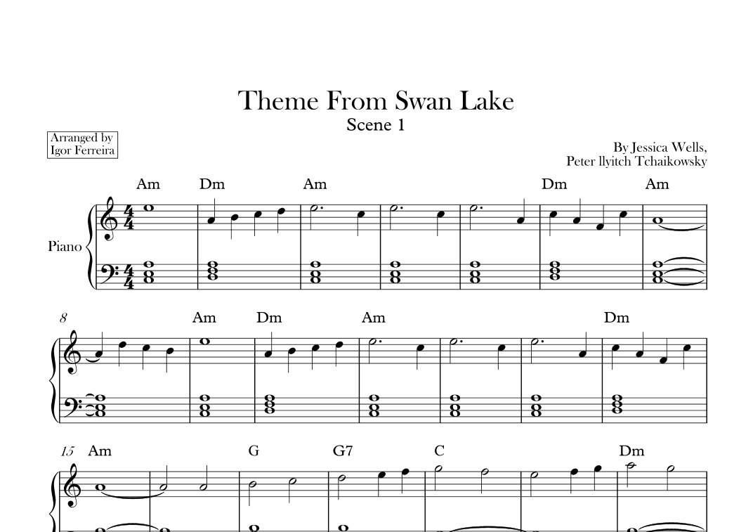 Theme From Swan Lake (arr. Igor Ferreira)