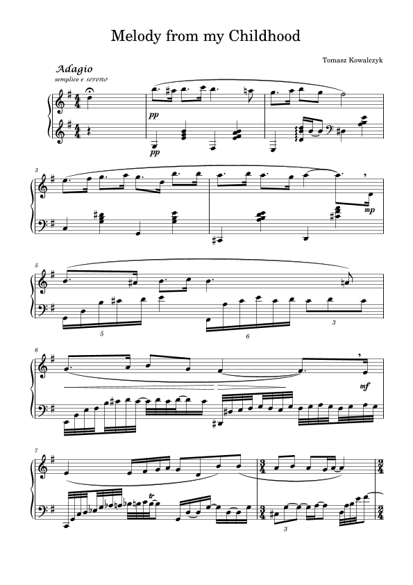 Melody from my Childhood